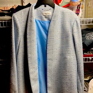 Calvin Klein Blue Tweed Jacket